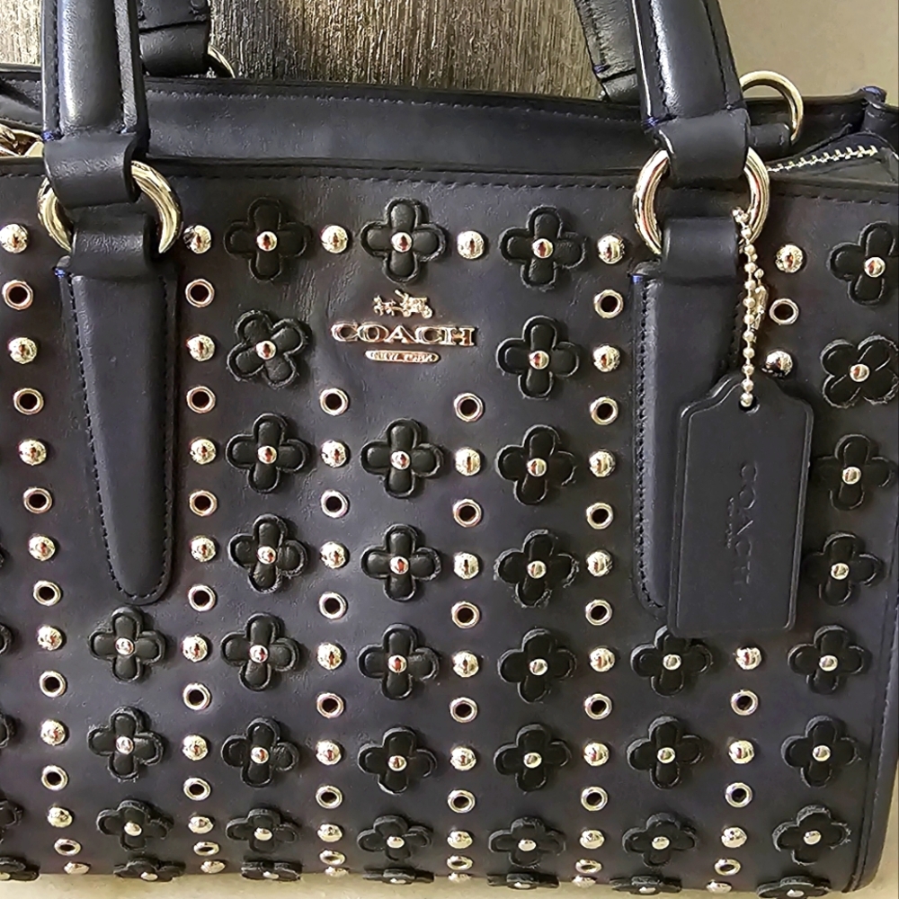 Coach Crosby Floral Rivets Mini Tote - Picture 4 of 15